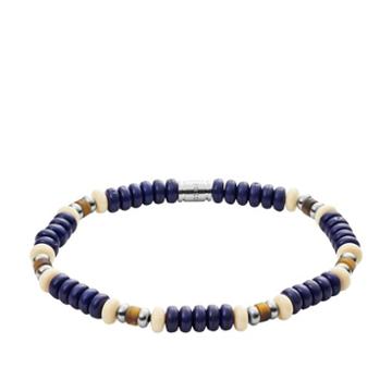 Fossil Tiger&apos;s Eye Beaded Bracelet  Jewelry - Jf03005040