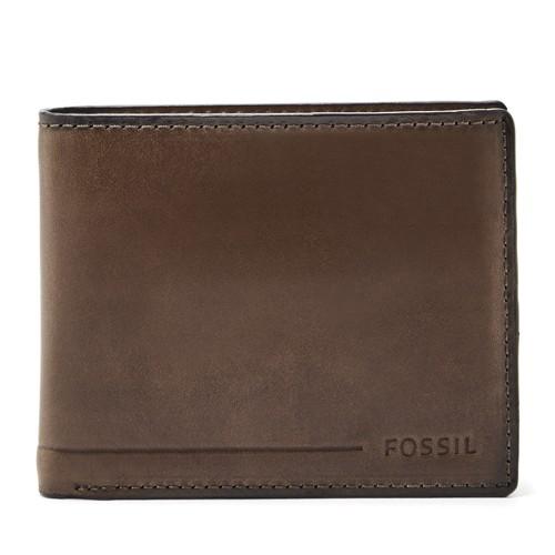 Fossil Allen Rfid Passcase  Wallet Dark Brown- Sml1549201
