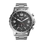 Fossil Hybrid Smartwatch - Q Nate Stainless Steel  Jewelry - Ftw1123