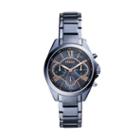 Fossil Modern Courier Chronograph Steel Blue Stainless Steel Watch  Jewelry - Bq3386