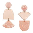 Fossil Iridescent Rose Gold-tone Brass Earrings  Jewelry - Ja6986791