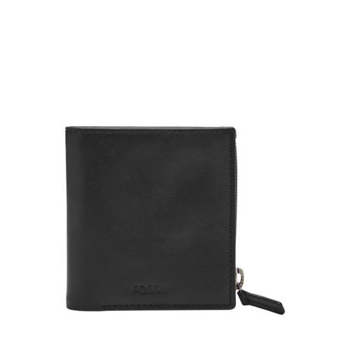 Fossil Philip Coin Pocket Bifold  Wallet Black- Ml4026001