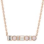 Fossil Heritage Shapes Rose Gold-tone Stainless Steel Necklace  Jewelry Rose Gold- Jof00486791