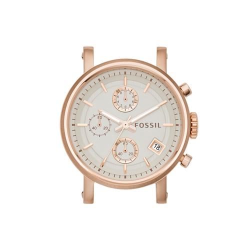 Fossil Original Boyfriend Chronograph Rose-tone Stainless Steel Watch Case   - C181020