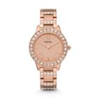Fossil Jesse Rose-tone Stainless Steel Watch   - Es3020