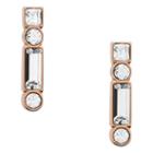 Fossil Heritage Shapes Rose Gold-tone Stainless Steel Earrings  Jewelry Rose Gold- Jof00474791