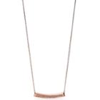 Fossil Bevel Plaque Necklace Jf01786791
