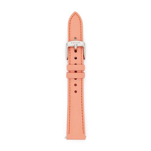 Fossil Pink 16mm Leather Watch Strap   - S161020