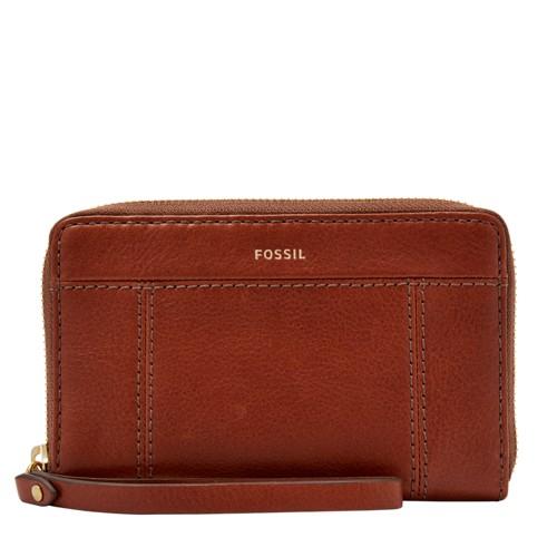 Fossil Jori Rfid Multifunction  Wallet Medium Brown- Swl3007210