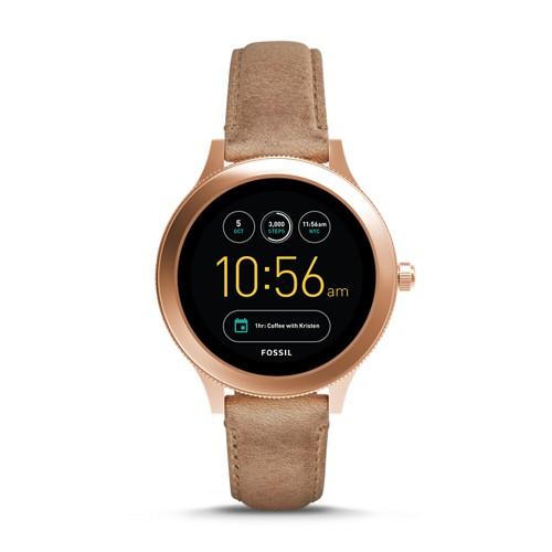 Fossil Refurbished Gen 3 Smartwatch - Q Venture Sand Leather  Jewelry - Ftw6005j