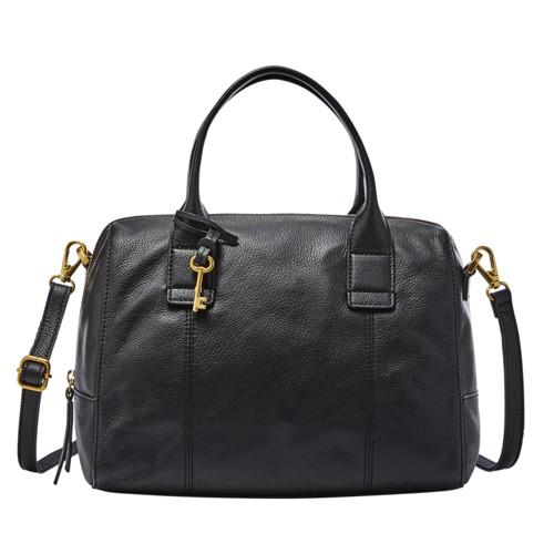 Fossil Jori Large Satchel  Handbag Black- Shb1716001