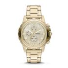 Fossil Dean Chronograph Gold-tone Stainless Steel Watch  Jewelry - Fs4867