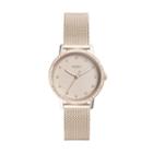Fossil Neely Three-hand Pastel Pink Stainless Steel Watch  Jewelry - Es4364