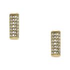 Fossil Bar Gold-tone Stainless Steel Studs  Jewelry - Jof00408710