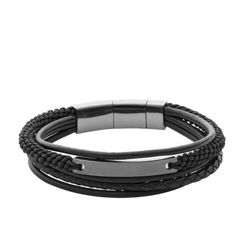 Fossil Vintage Casual Steel Multi-strand Bracelet  Jewelry - Jf02378793