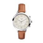 Fossil Hybrid Smartwatch - Q Jacqueline Luggage Leather  Jewelry - Ftw5012