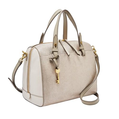 Fossil Rachel Satchel Handbag Champagne- Zb7631699