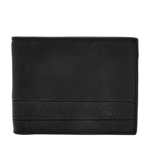 Fossil Lufkin International Traveler  Wallet Black- Sml1391001