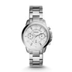 Fossil Jacqueline Chronograph Stainless Steel Watch Es4036 White