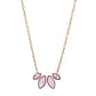 Fossil Navette Pink Glass Necklace  Jewelry - Jf02847791