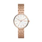 Fossil Hutton Three-hand Rose Gold-tone Stainless Steel Watch  Jewelry - Bq3463