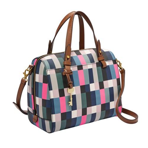 Fossil Rachel Satchel  Handbag Bright Multi- Zb7314997