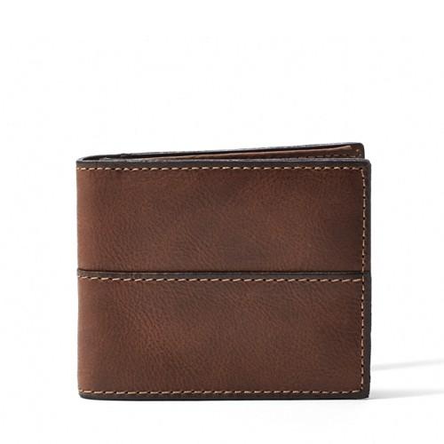 Fossil Ethan Traveler  Wallet Dark Brown- Sml1066201