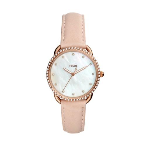 Fossil Tailor Three-hand Blush Leather Watch  Jewelry - Es4546