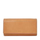 Fossil Emma Rfid Flap Clutch  Wallet Tan- Sl7155231