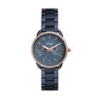 Fossil Tailor Multifunction Blue Stainless Steel Watch  Jewelry - Es4259
