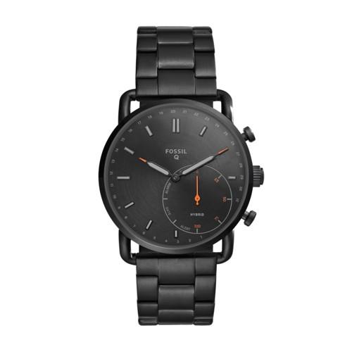 Fossil Hybrid Smartwatch - Commuter Black Stainless Steel  Jewelry - Ftw1148