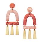 Fossil Terracotta-inspired Acetate Chandelier Earrings  Jewelry - Ja6959710