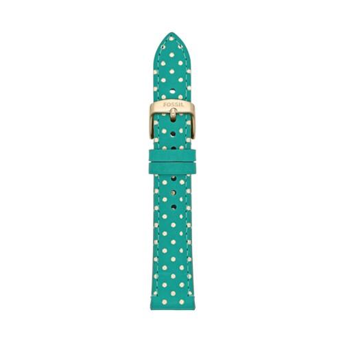 Fossil Leather 18mm Watch Strap - Polka Dots   - S181152