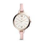Fossil Refurbished Hybrid Smartwatch - Annette Pink Leather  Jewelry - Ftw5023j
