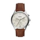 Fossil Fenmore Midsize Multifunction Brown Leather Watch  Jewelry - Bq2363