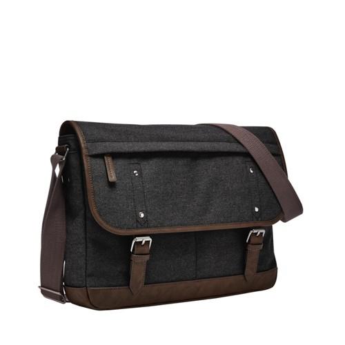 Fossil Buckner Messenger  Bag Black- Mbg9446001