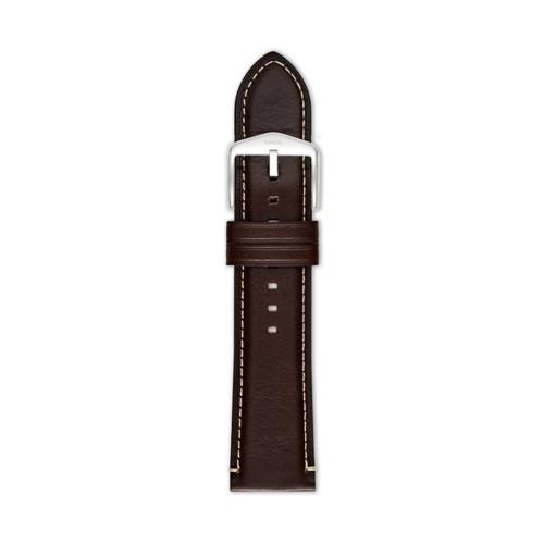 Fossil Dark Brown Leather 24mm Watch Strap   - S241083