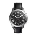 Fossil Hybrid Smartwatch - Grant Black Leather  Jewelry - Ftw1157