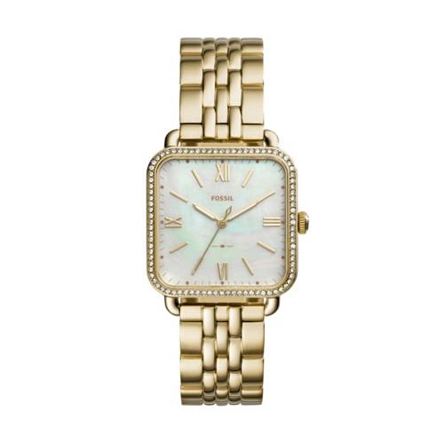Fossil Micah Three-hand Gold-tone Stainless Steel Watch  Jewelry - Es4270