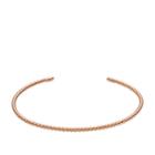Fossil Textured Rose Gold-tone Beaded Open Cuff  Jewelry - Jf02971791