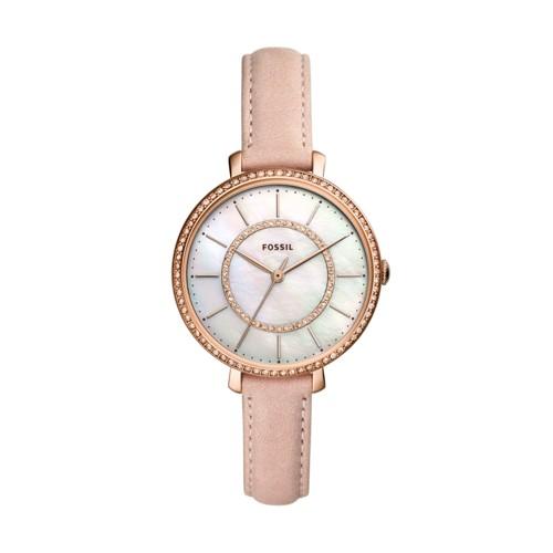 Fossil Jocelyn Three-hand Blush Leather Watch  Jewelry - Es4455