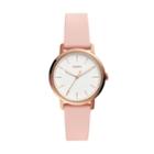 Fossil Neely Three-hand Blush Silicone Watch  Jewelry - Es4669