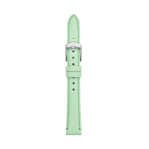 Fossil 14mm Mint Leather Strap   - S141176