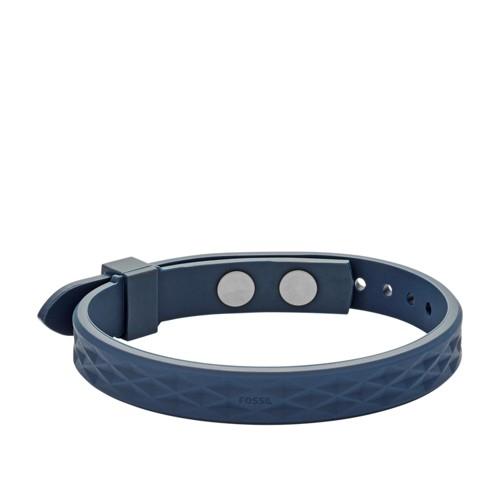 Fossil Vintage Casual Blue Polyurethane Bracelet  Jewelry - Jf02755040