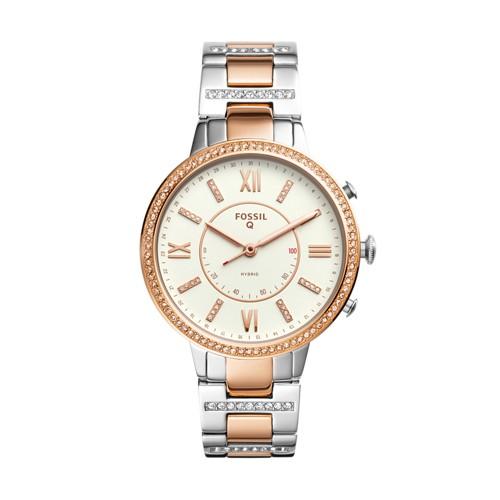 Fossil Refurbished Hybrid Smartwatch - Q Virginia Two-tone Stainless Steel   - Ftw5011j