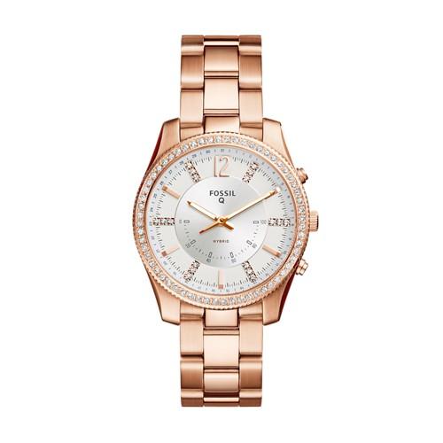 Fossil Refurbished Hybrid Smartwatch - Q Scarlette Rose Gold-tone Stainless Steel   - Ftw5016j