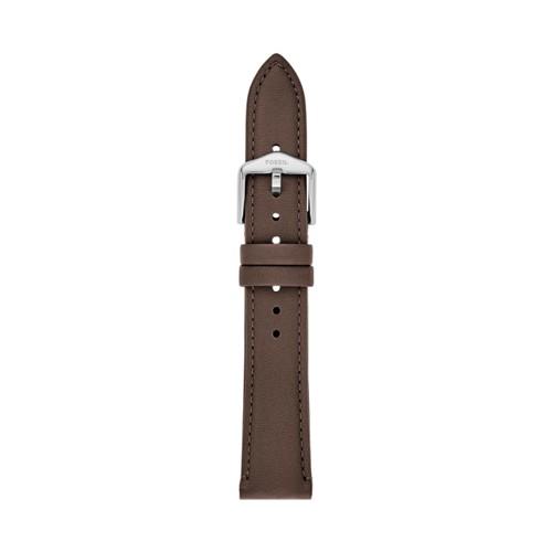 Fossil 18mm Brown Leather Watch Strap   - S181341
