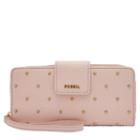 Fossil Madison Zip Clutch  Wallet Dusty Rose- Swl2178656