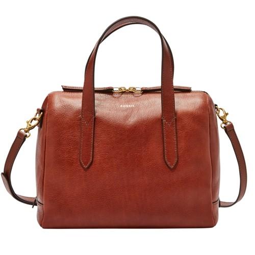 Fossil Sydney Satchel  Handbag Medium Brown- Shb1978210