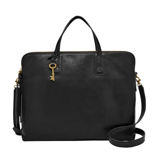 Fossil Emma Laptop Bag  Handbag Black- Zb6966001